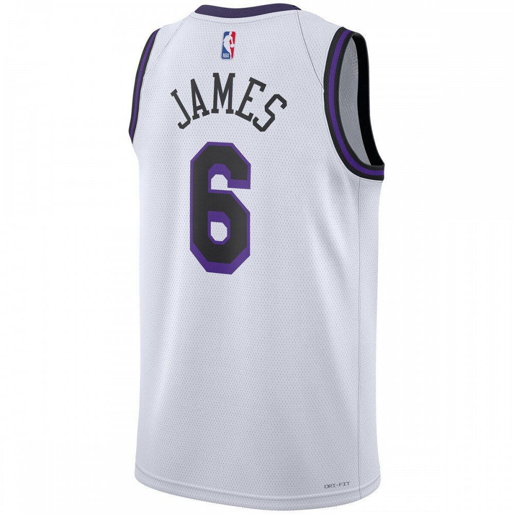 LeBron James Los Angeles Lakers Unisex 2022/23 Swingman Jersey - City Edition - White-Pro Kit Vault | Brand New 26/27 Sports Jerseys
